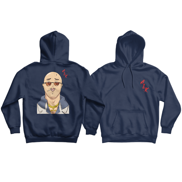 SWEAT SHIRT CAPUCHE "GREAT" | Marine